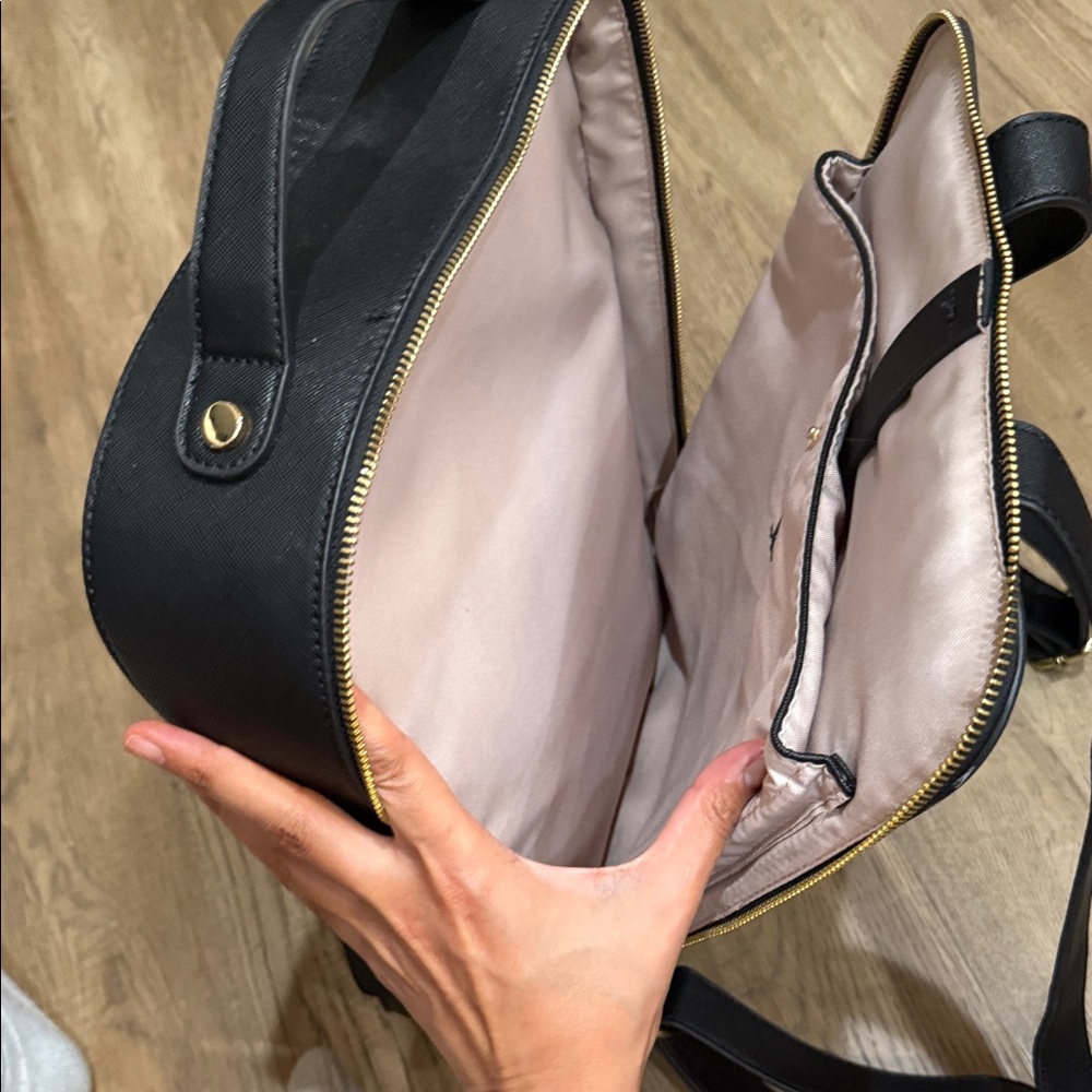 Calpak Black Backpack with Gold Details - Picture 5 of 6